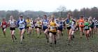 Soon after the start of the senior womens Northern Cross Country Champs, Knowsley Safari Park. Photo: David T. Hewitson/Sports for All Pics